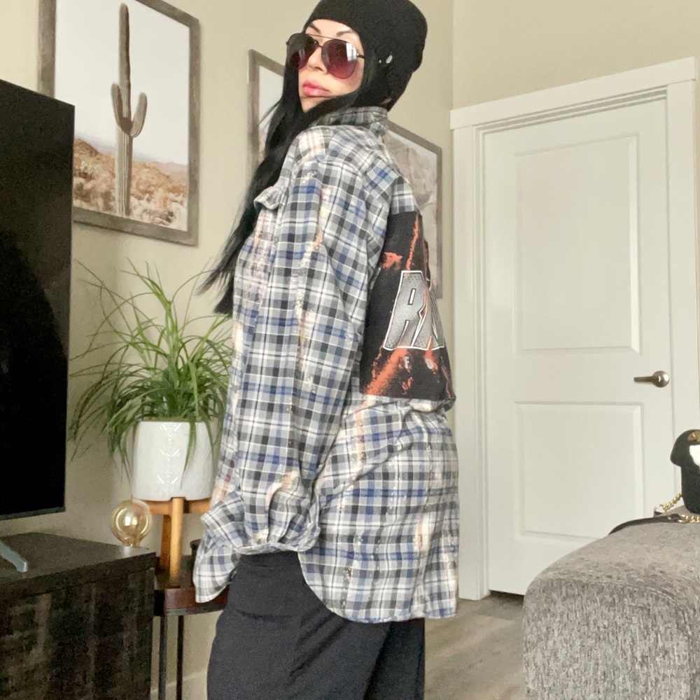 RAIDERS Custom Flannel- NFL